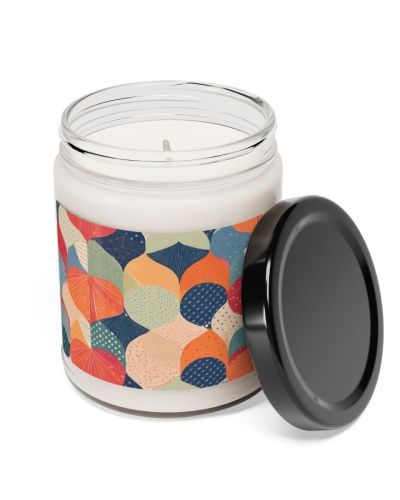 Glass jar candle – Multicolor fans