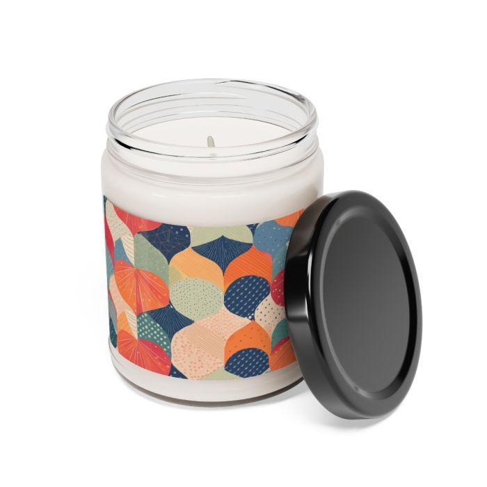 Glass jar candle – Multicolor fans