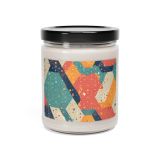 Jar scented soy candle - Multicolor origami