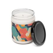 Jar scented soy candle - Multicolor origami