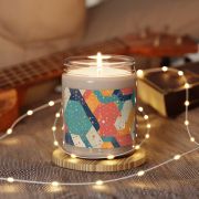 Jar scented soy candle - Multicolor origami