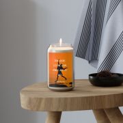 Can glass scented soy candle - Bob marley - table