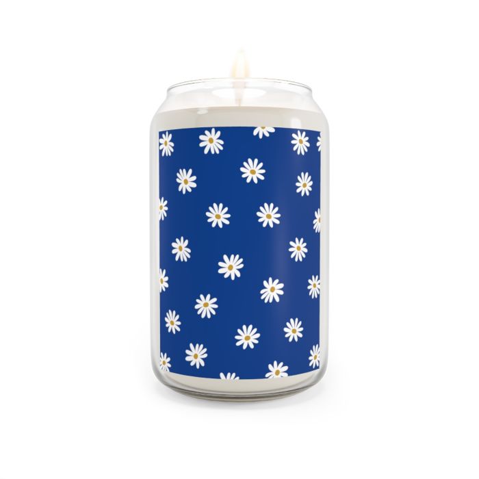 Can soy candle – Daisies blue