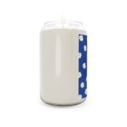 Can glass scented soy candle - Daisies blue - left