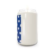 Can glass scented soy candle - Daisies blue - right