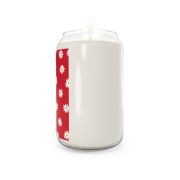 Can glass scented soy candle - Daisies red - right