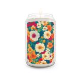 Can glass scented soy candle - Garden flowers - front
