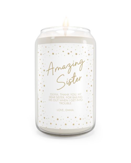 Can candle – Personalized Amazing sister gift
