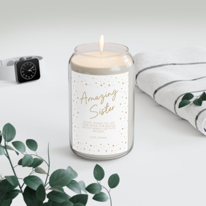 Can candle – Personalized Amazing sister gift