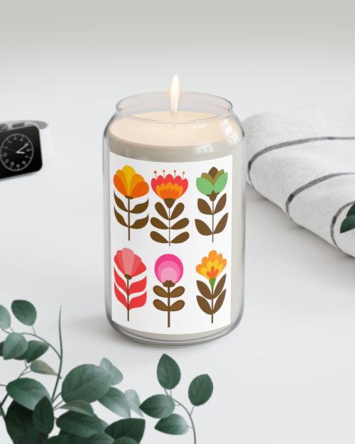 Can candle – Flowers from the 80’s
