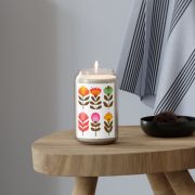 Can glass scented soy candles - Flowers from the 80s - table