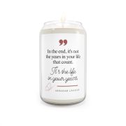 Can glass soy scented candle - Abraham Lincoln - Front