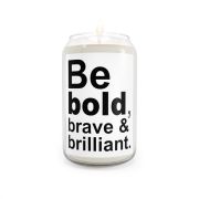 Can soy candle - Be bold brave and brilliant - Front