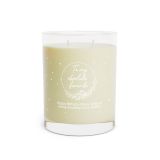 Full glass personalized soy candle - My favorite - Front