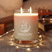 Full glass personalized soy candle - My favorite - context