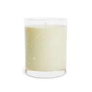 Full glass personalized soy candle - My favorite - left