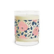 Full glass scented soy candle - Birthday flowers - left