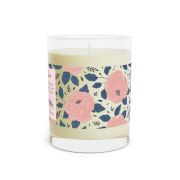 Full glass scented soy candle - Birthday flowers - right