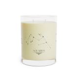Full glass scented soy candle - Customizable Aquarius - front