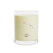 Full glass scented soy candle - Customizable Aries - front