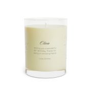 Full glass scented soy candle - Customizable Aries - left