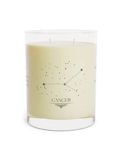 Full Glass Scented Soy Candle – Customizable Cancer