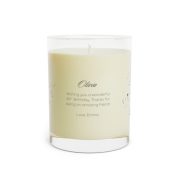 Full glass scented soy candle - Customizable Cancer - left