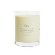 Full glass scented soy candle - Customizable Gemini - left