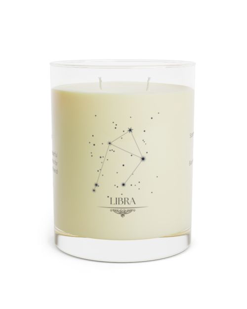 Full Glass Scented Soy Candle – Customizable Libra