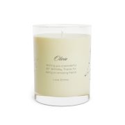Full glass scented soy candle - Customizable Pisces - left