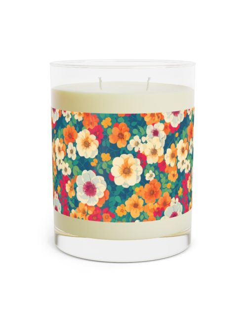 Full Glass Soy Candle – Garden Flowers