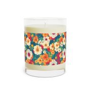 Full glass scented soy candle - Garden flowers - left