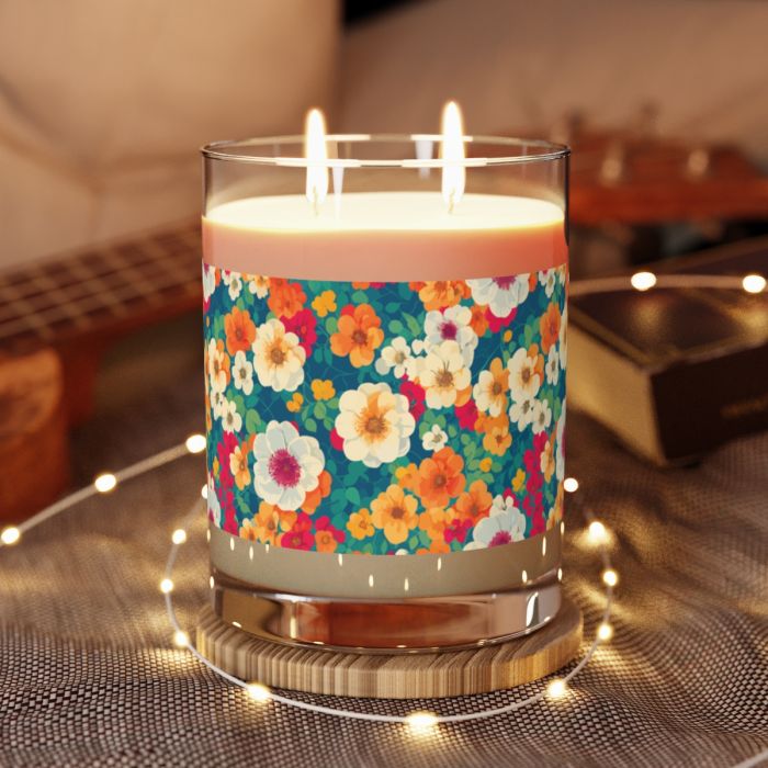 Full Glass Soy Candle – Garden Flowers