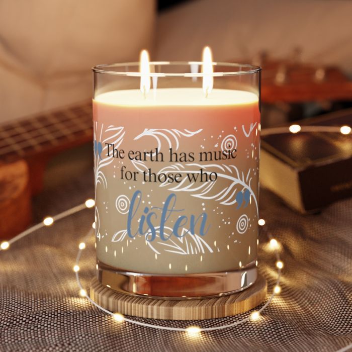 Full glass candle – William Shakespeare