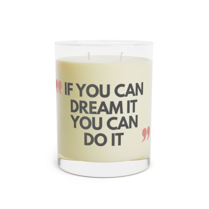 Full glass candle – Walt Disney – You can do it