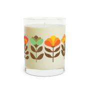 Full glass scented soy candles - Flowers from the 80s - back