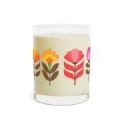Full glass scented soy candles - Flowers from the 80s - left