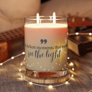 Full glass soy scented candle - Aristotle - Light