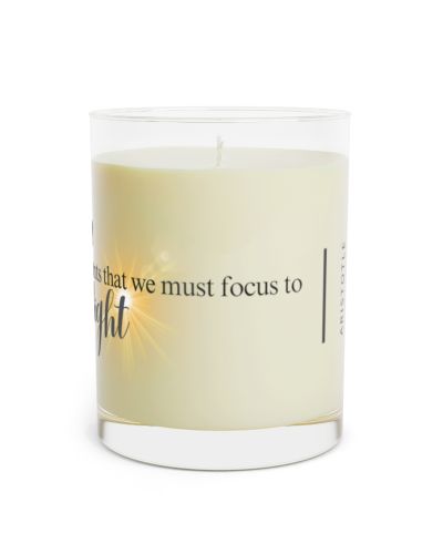 Full glass candle – Aristotle
