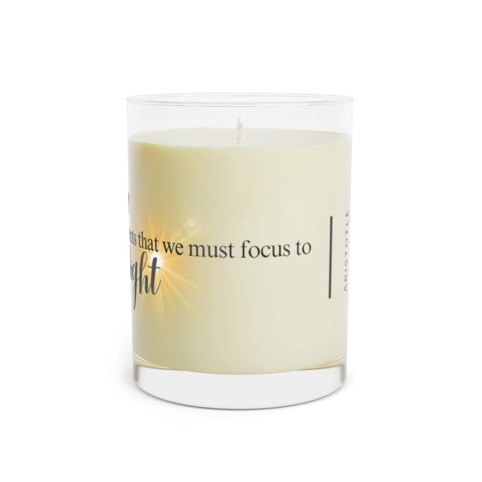 Full glass candle – Aristotle