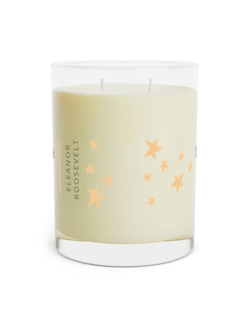 Full glass candle – Eleanor Roosevelt
