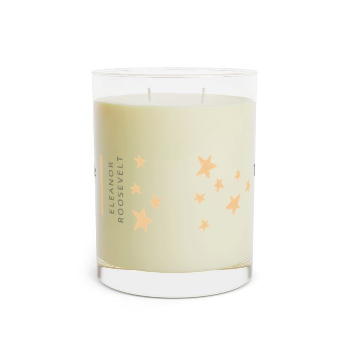 Full glass candle – Eleanor Roosevelt