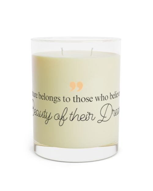 Full glass candle – Eleanor Roosevelt