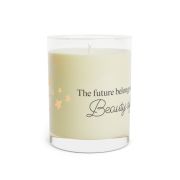 Full glass soy scented candle - Eleanor Roosevelt - Left