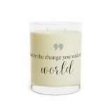 Full glass soy scented candle - Mahatma Gandhi - Front