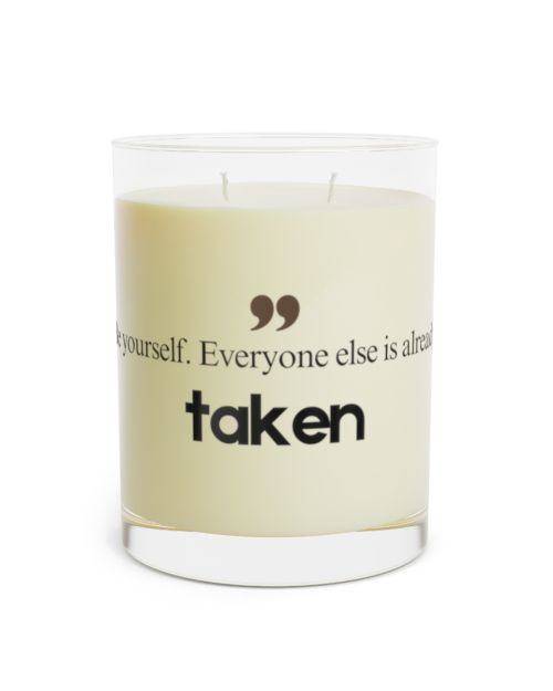 Full glass candle – Oscar Wilde