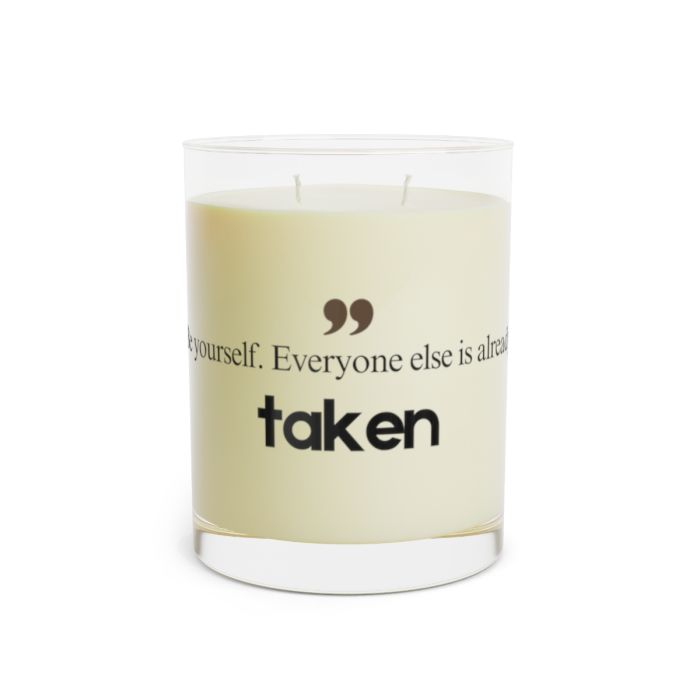 Full glass candle – Oscar Wilde