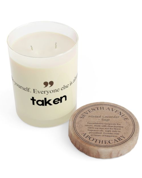 Full glass candle – Oscar Wilde