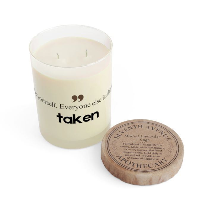 Full glass candle – Oscar Wilde