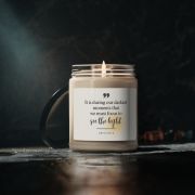 Glass jar scented soy candle - Aristotle - Dark room